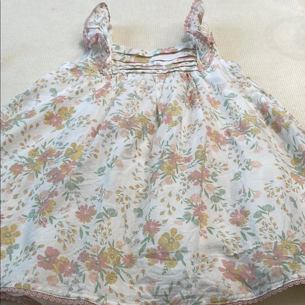 Cupcakes & Cashmere Pink and Yellow Floral Blouse